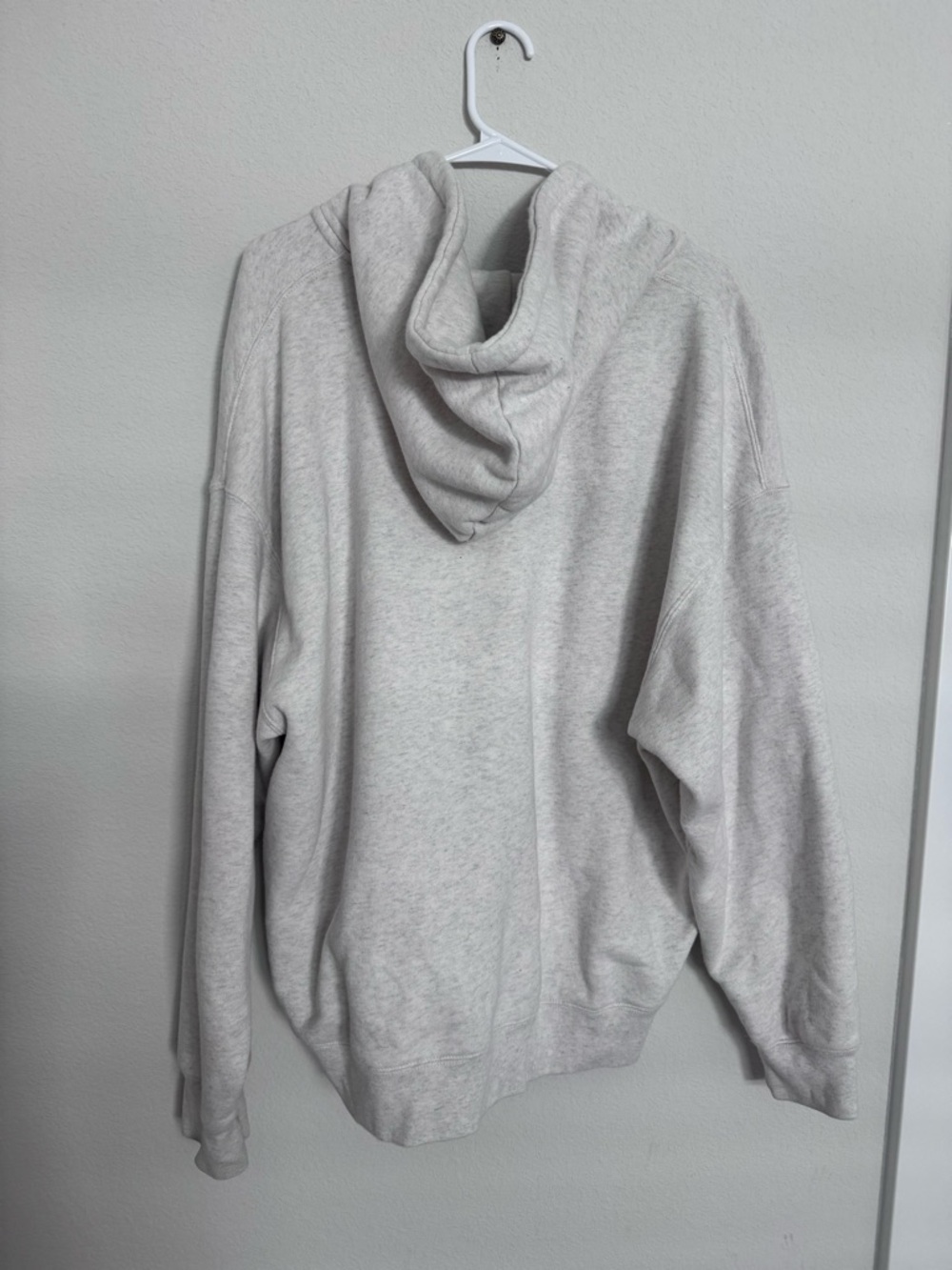 John Galt Oversized Gray Zip Up Hoodie - Picture 4 of 4